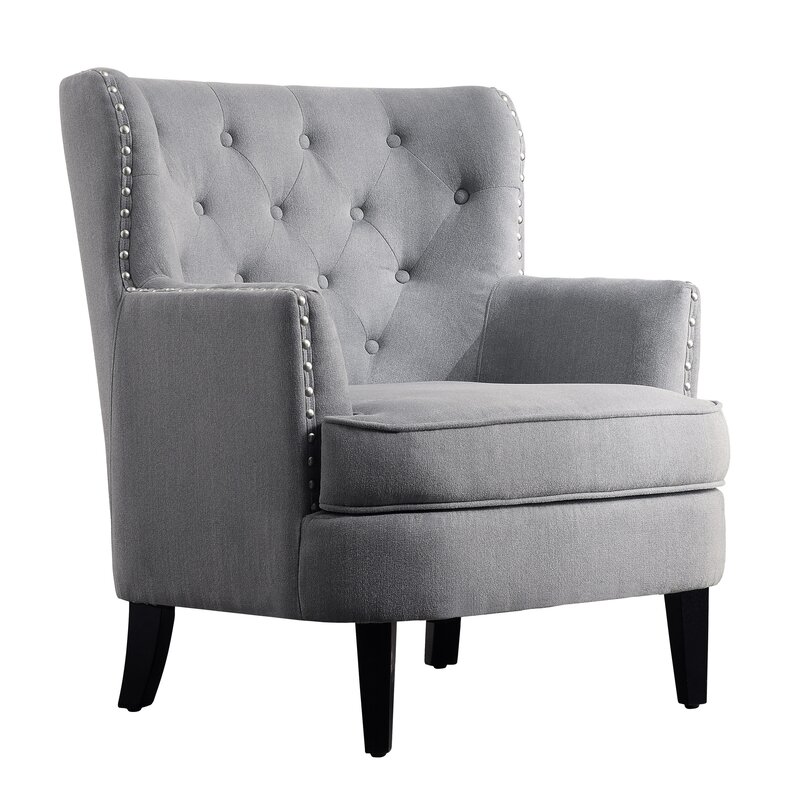 ClassicLiving Ivo Wingback Chair Wayfair Co Uk   81.28Cm Wide Tufted Wingback Chair 